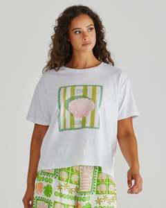 Sass: Sass Synthia Tee 20218TKSS - Seashell Stripe