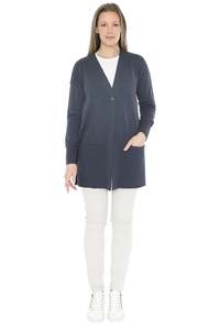Jump Longline Cardi 58611026 - Indigo Marl