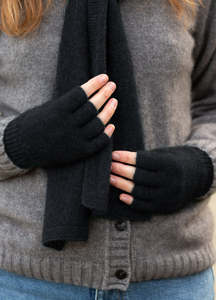 Noble Wild Fingerless Glove NW5026 - Black