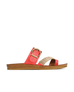 Non Leather Shoes: Los Cabos Bria PU Leather s25 - Blood Orange