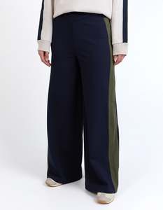 Foxwood: Foxwood Juno Pant 5554110 - Navy with Green