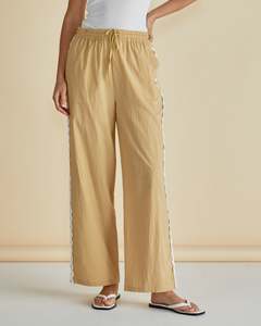 A G: Betty Basics Geogie Pants BB8502 - Beige Ric rac