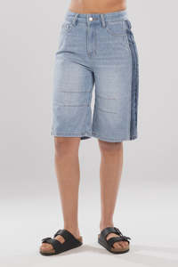 M O: Mi Moso Double Denim Short