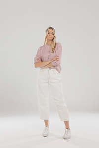 M O: Mi Moso Barrell Jean - Ivory