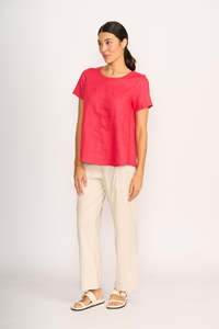 Preen Swing up down hem Top TP10902 - Coral