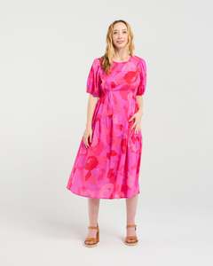 T Z: Zafina Victoria Dress Z3052 - Fuchsia Burst