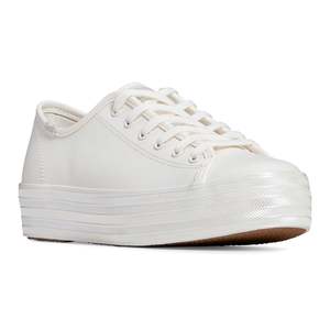 Keds: Keds Triple Kick Leather WH68066 - Pearlized White