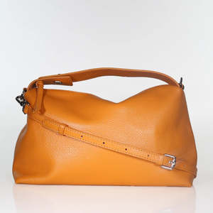 Minx Shoes: Minx Posh Posh Leather Bag - Mustard