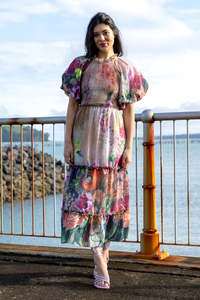 Augustine: Augustine Saskia Midi Dress Floral r5981