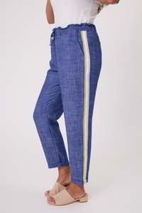 Classified Venice Linen Mix Pant C7005 - Denim