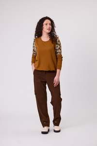 Classified: Classified Margo Top C6029 - toffee