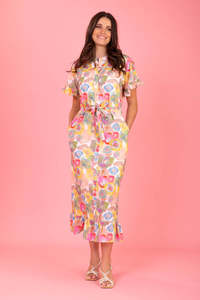 Charlo: Charlo Willow Maxi Dress Watercolour CH336