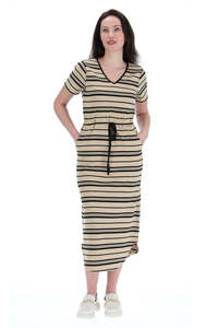Charlo Raine Striped Midi Dress CH245