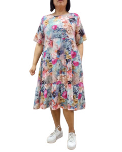 Glam: Glam Dress 2507-1 - Multi Floral