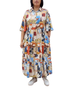 Glam: Glam Dress 2519-1 - Choc Multi