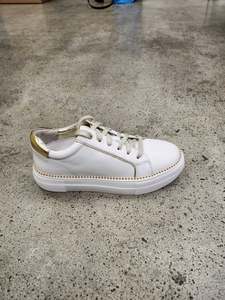 Gelato Zypher Platform Leather Sneakers - White/Gold