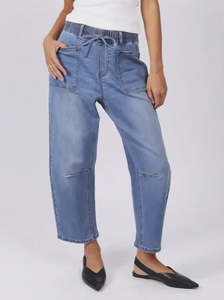 Monaco Leo Barrel Jeans - Blue