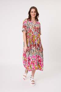 Lemon Tree Marissa Dress LTD202 - Garden Print