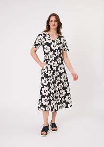 Lemon Tree: Lemon Tree Marta Dress LTD261 - Black White Floral