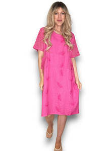 Helga May C'est La Vie Easy Dress - Hot Pink