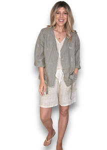 Helga may C'est La Vie Drawstring Jacket - Mocha