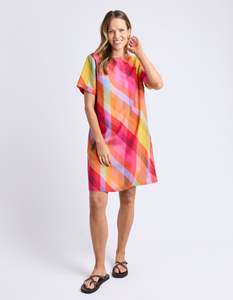 Elm Rena Dress 8169021 - Rena Striped Print