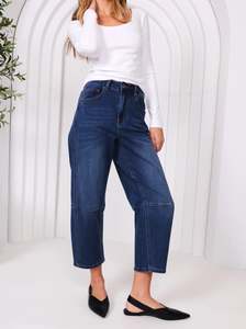 Monaco Tony Barrel Jeans - Blue