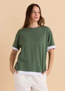 All: Betty Basic Boyfriend Tee BB2087 - Green