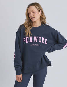 Foxwood Interval Crew 5532108 - Navy with Neon Pink