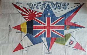 Edwardian: WW1 Printed Cloth Souvenir