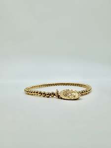 Street Style 1: St Christopher Bracelet/Gold