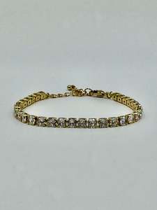 3mm Gold Tennis Bracelet