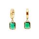 Green Emerald Drop Earrings