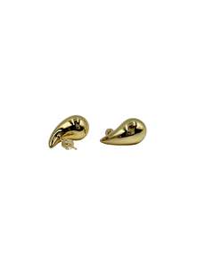 Classic Elegance: Small Teardrop Stud Earrings - Gold