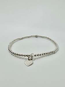 Petite Heart Charm Bracelet