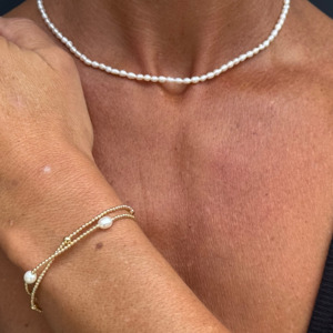 Gift Sets 1: Pearl Necklace & Bracelet Duo