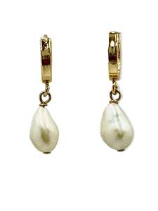 The Valentines Day Collection: Baroque Pearl Hoops