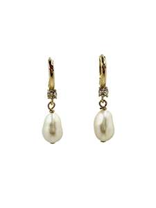 Baroque Pearl Diamante Drops