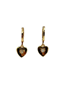 The Valentines Day Collection: Stargazer Heart Drop Earrings
