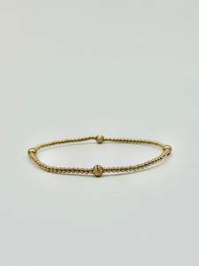 Street Style 1: Petite Bead/Corrugated Bead Bracelet