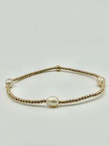 Petite Bead Baroque Pearl Bracelet