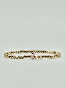 Bracelet: Pink Topaz Gemstone Bracelet