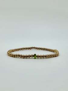 Bracelet: Peridot Gemstone Bracelet