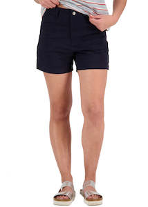 Womens Workwear: SWANNDRI Womens Blumonth Stretch Canvas Short Navy