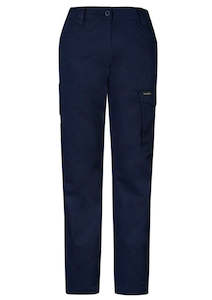 Womens Workwear: SYZMIK Womens Stretch Cargo Pant Navy