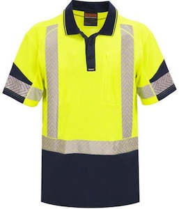 Hi Vis Yellow: BISON Quick Dry DN Cotton Back