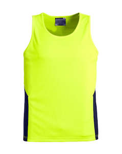 Hi Vis Yellow: SYZMIK Hi Vis Squad Singlet
