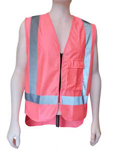 Daneunder Workwear: Daneunder Hi Vis Safety Vest Pink
