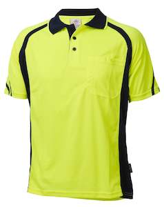 Daneunder Workwear: Daneunder Stripe Polo Yellow
