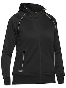 Bisley Workwear: BISLEY Womens Sherpa Lined Hoodie Black